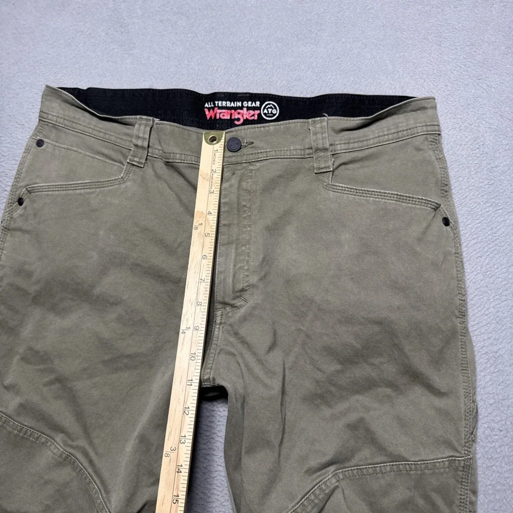 Wrangler ATG Reinforced‎ Utility Pants Mens 38X30 (36x30) Olive Hiking Stretch